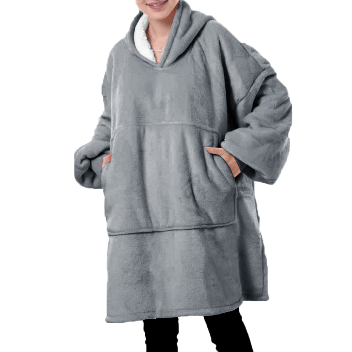Unisex Sherpa LIned Blanket Hoodie