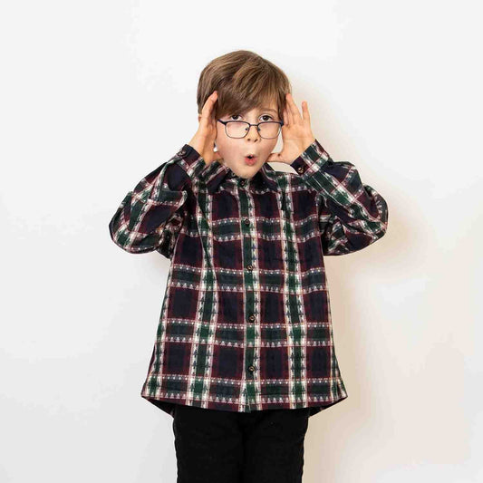 Boys Christmas Checked Shirt