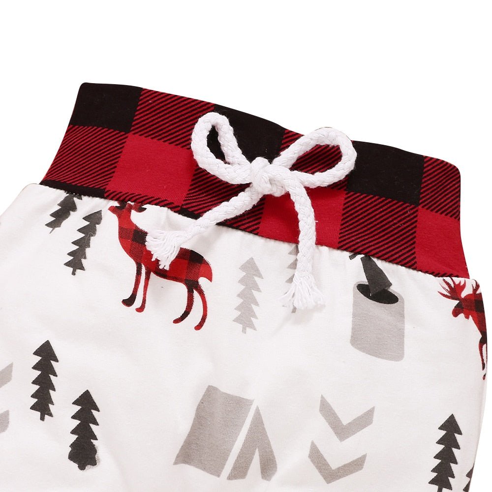 Christmas Baby Outfits 2020 Winter Cotton 3Piece Set Bodysuit+Pants+Hat Xmas Print Long Sleeve Baby Clothes for Boy Girl D30